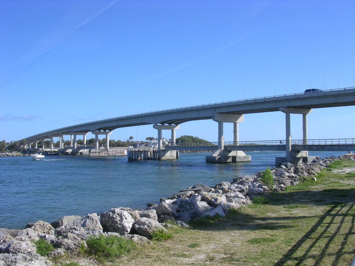 Sebastian Inlet and bridge at Sebastian Inlet State Park
